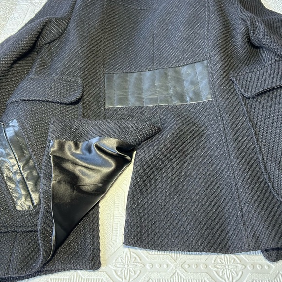 Mackage Black Wool Button Up Jacket Sz M EUC - Picture 5 of 13
